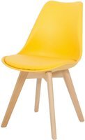 Krzesło do jadalni DSW DAW Eames BOLONIA - żółte z poduszką