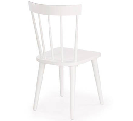 Drewniane krzesło do kuchni BARKLEY - biały