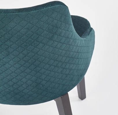 Drewniane krzesło tapicerowane TOLEDO 3 - zielony