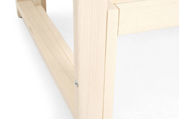 Drewniany fotel MALTA biały/grafit