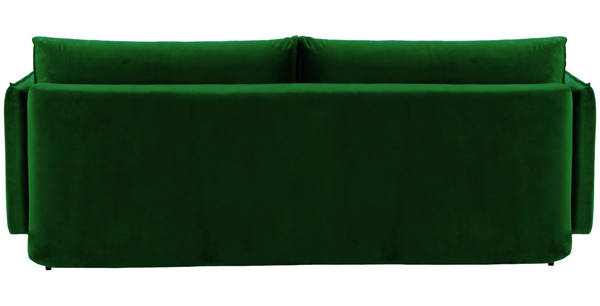 Kanapa rozkładana z pojemnikiem na pościel - zielona