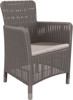 Krzesło fotel ogrodowy TRENTON- cappuccino