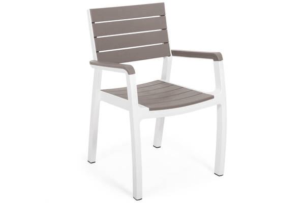 Krzesło ogrodowe fotelowe HARMONY - cappuccino