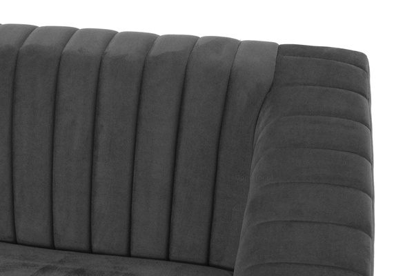 Sofa dwuosobowa mała kanapa OXFORD II - grafitowa