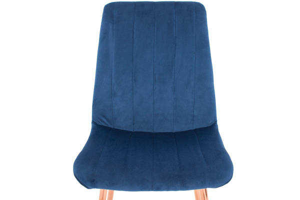 Stół PORTLAND (200/160x90) i 6 krzeseł SOFIA - zestaw do salonu - brąz + niebieski