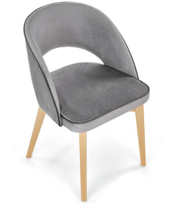 Tapicerowane wygodne krzesło MARINO - szary