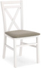Krzesło do kuchni z tapicerowanym siedziskiem DARIUSZ - biały